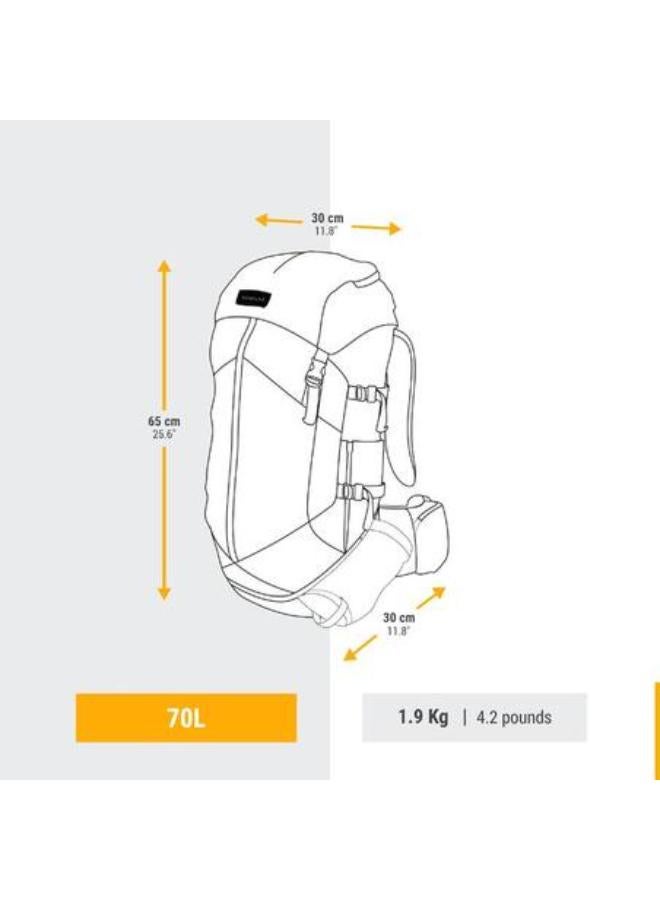 فوركلاز حقيبة ترحال للرجال سعة 70 لتر - MT100 EASYFIT  - Image 3