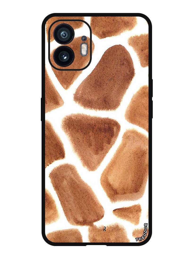 Theodor Protective Case Anti Scratch Shock Proof Bumper Cover For Nothing Phone (2) Stamp Mud Texture - Image 1