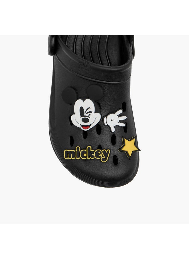 Disney Boys Mickey Mouse Applique Detail Clogs with Backstrap  - Image 4