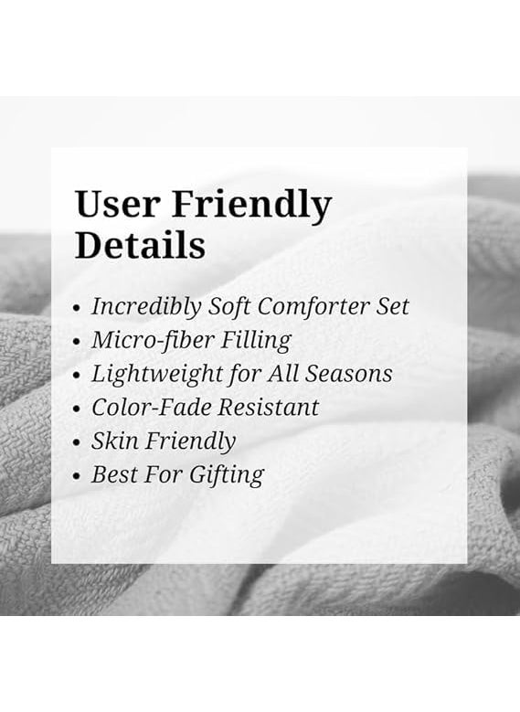 Pankhhari Pankhhari 220 GSM Microfiber Reversible AC Comforter Blanket for Winter Double Size Bed Set  - Image 4