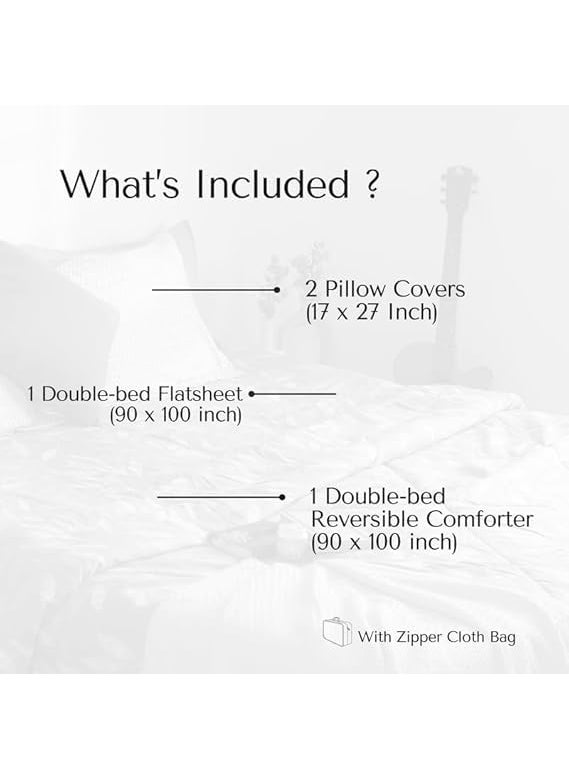 Pankhhari Pankhhari 220 GSM Microfiber Reversible AC Comforter Blanket for Winter Double Size Bed Set  - Image 5
