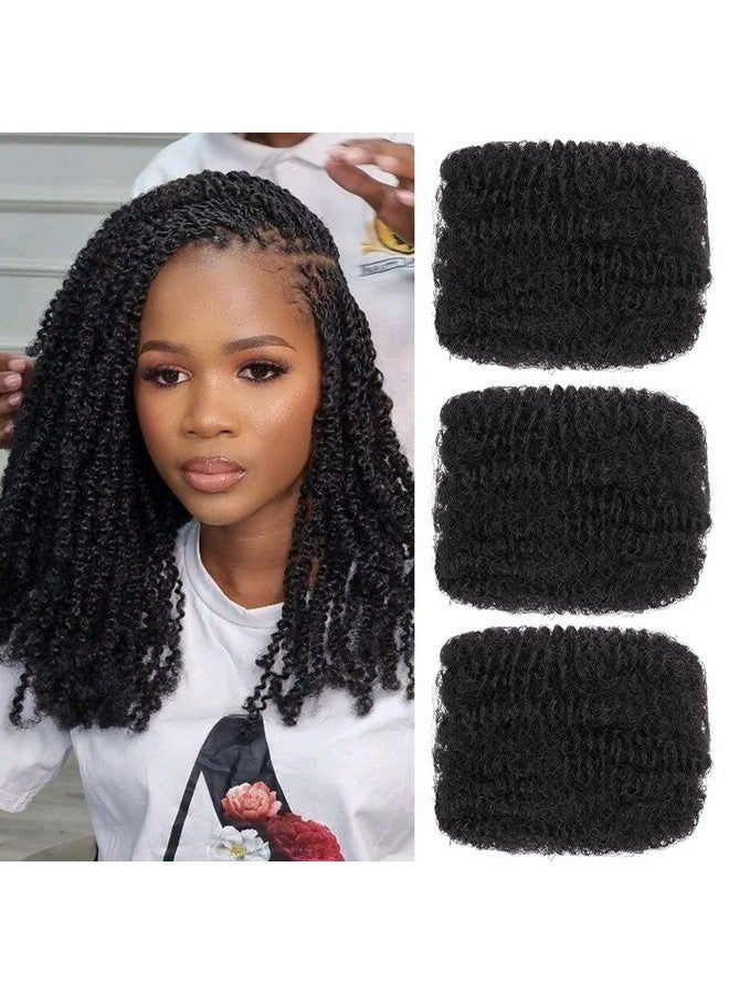 إكستريند 16 بوصة 3 حزم 90 جرام شعر مضفر أسود طبيعي مجعد أفريقي مجعد بكميات كبيرة لضفائر صغيرة، شعر صناعي مجعد أفريقي مجعد بكميات كبيرة لضفائر زنبركية صغيرة، وصلات شعر دريدلوك لإصلاح لوكس للنساء - Image 1