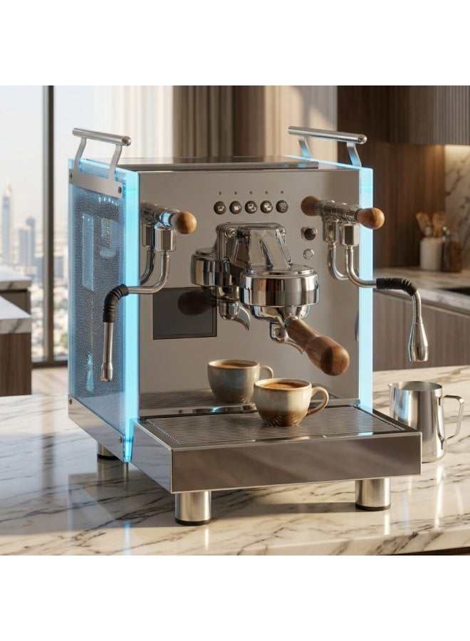 Bezzera Matrix Espresso Coffee Machine | Dual Boiler PID System | Semi Automatic Lever & Volumetric | Touch Display | Stainless Steel AISI 304 | Home & Commercial Coffee Maker - Image 2