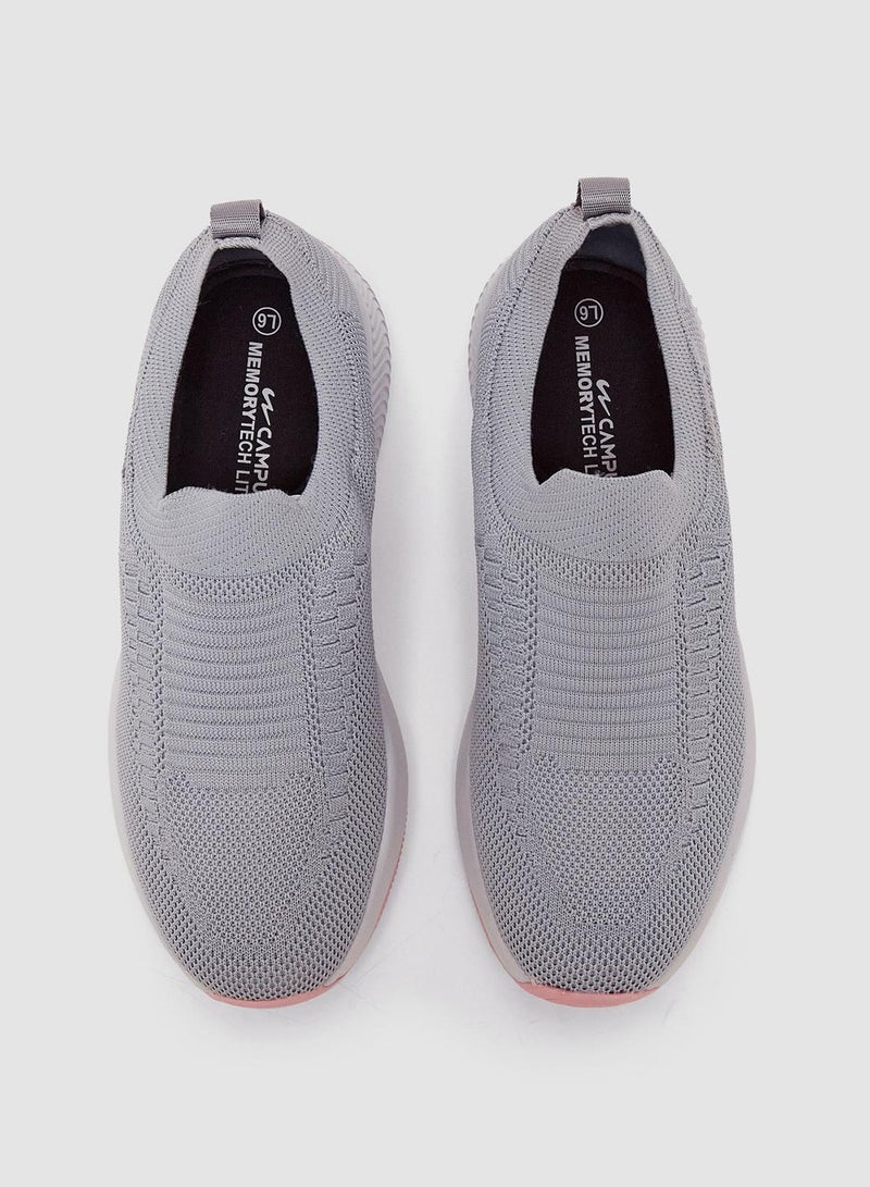 CAMPUS Women's Grey Slip On Shoes - Lightweight Shoes, Minimalist Designed for Elegance - Image 3