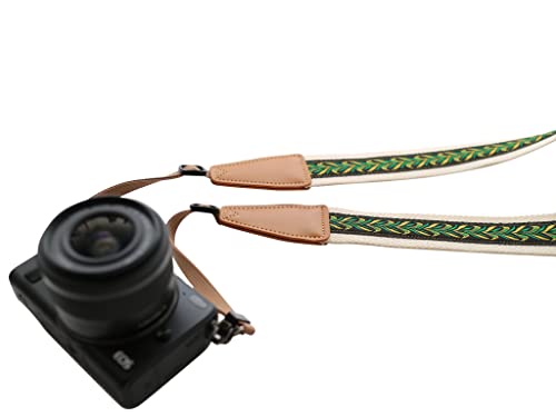 UNIKSTRAP Original Design Personalized Adjustable Camera Strap Vintage Style Peacock Feather, Fit for Canon Nikon Sony Olympus Interchangeable Lens Digital Camera/DSLR etc. - Image 3