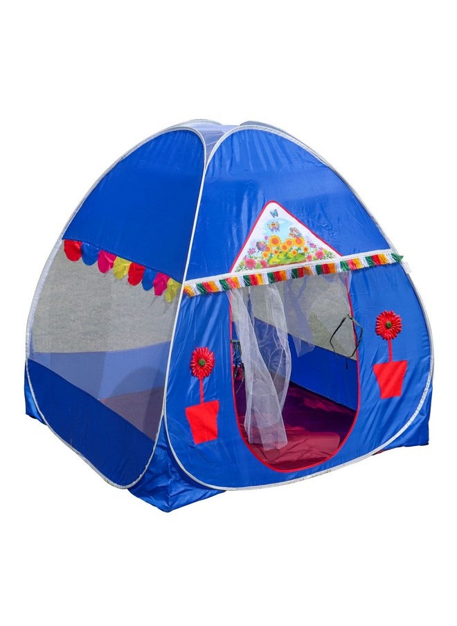 HomeCute Homecute Igloo Type Foldable Popup Kid's Play Tent House (Window-Blue)  - Image 1