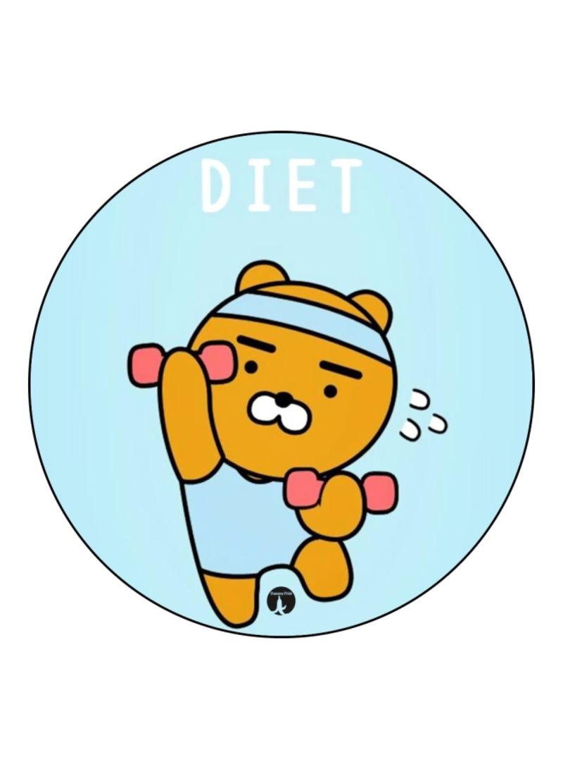 RKN A Bear Printed Mousepad Blue/Yellow/Red