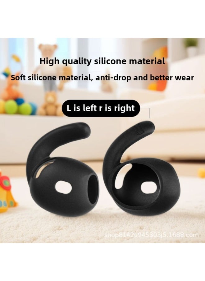 Generic - Suitable For Apple 4 Generation Bluetooth Headset Ear Cap Silicone Cover Airbuds4 Silicone Ear Hanging Ultra-thin Silicone Ear Hanging-Color:Transparent 1 Piece (about Points) Shoot In Multiples Of 2-Applicable Models:Airpods4 - Image 1