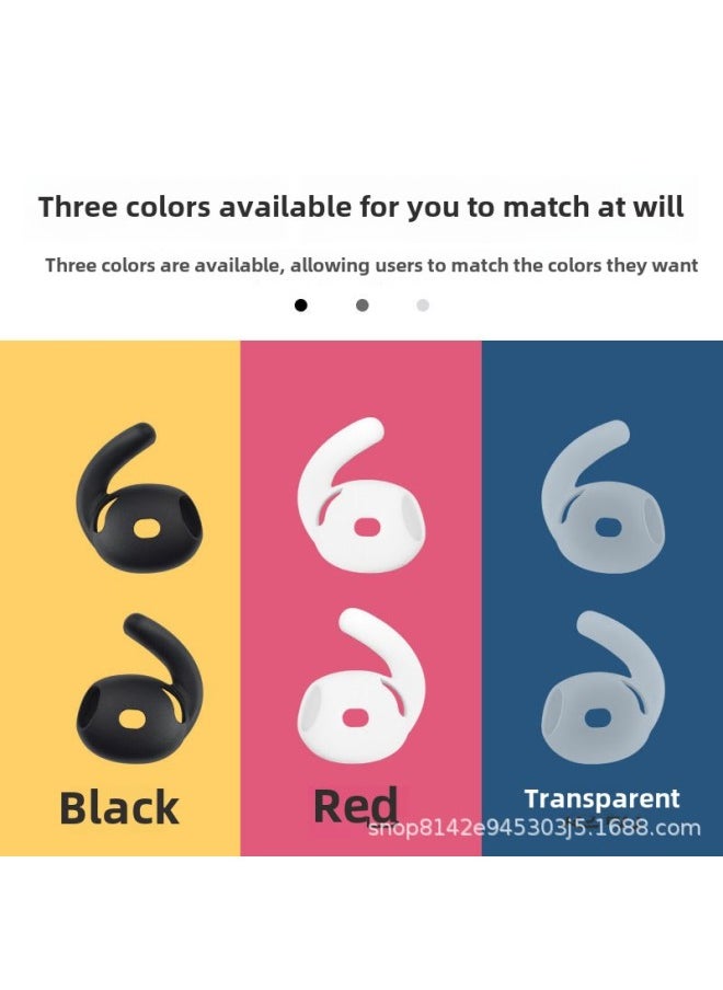 Generic - Suitable For Apple 4 Generation Bluetooth Headset Ear Cap Silicone Cover Airbuds4 Silicone Ear Hanging Ultra-thin Silicone Ear Hanging-Color:Transparent 1 Piece (about Points) Shoot In Multiples Of 2-Applicable Models:Airpods4 - Image 1