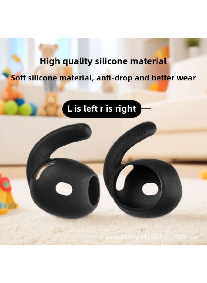 Generic - Suitable For Apple 4 Generation Bluetooth Headset Ear Cap Silicone Cover Airbuds4 Silicone Ear Hanging Ultra-thin Silicone Ear Hanging-Color:Transparent 1 Piece (about Points) Shoot In Multiples Of 2-Applicable Models:Airpods4 - Image 1