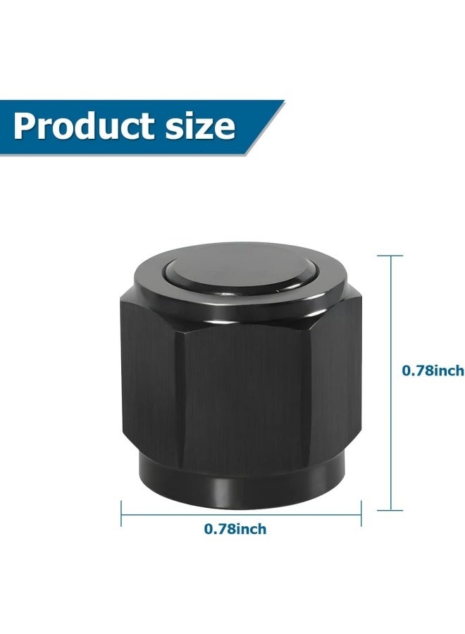 10AN Female Flare Cap Block Off Fitting Plug,  Aluminum Swivel Hex Head Nut Port Adapter, Automotive Modification Accessories for Fuel Oil Line - Image 2