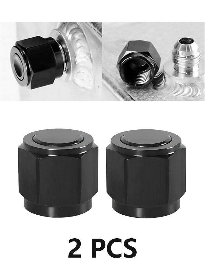 10AN Female Flare Cap Block Off Fitting Plug,  Aluminum Swivel Hex Head Nut Port Adapter, Automotive Modification Accessories for Fuel Oil Line - Image 1