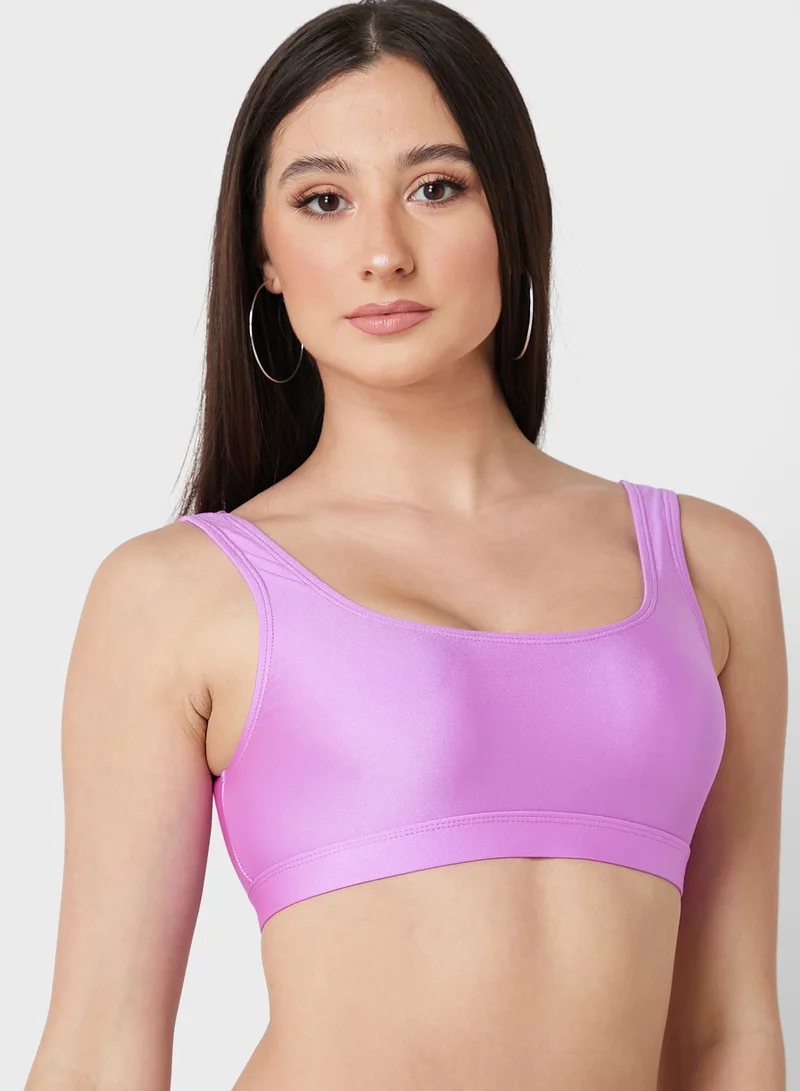 TOPSHOP Square Neck Bikini Top