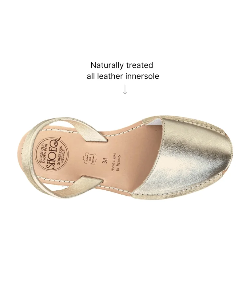 Shoeq Champagne Classic Avarca for Women | Best Price UAE