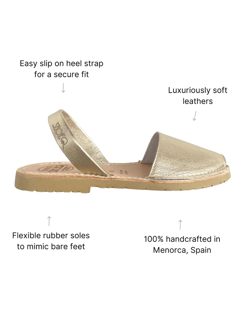 Shoeq Champagne Classic Avarca for Women | Best Price UAE
