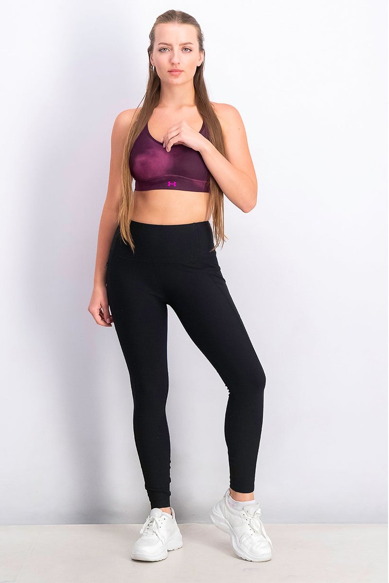 UNDER ARMOUR Women Regular Fit Sleeveless Lightly Padded Sport Bra, Purple - Image 4