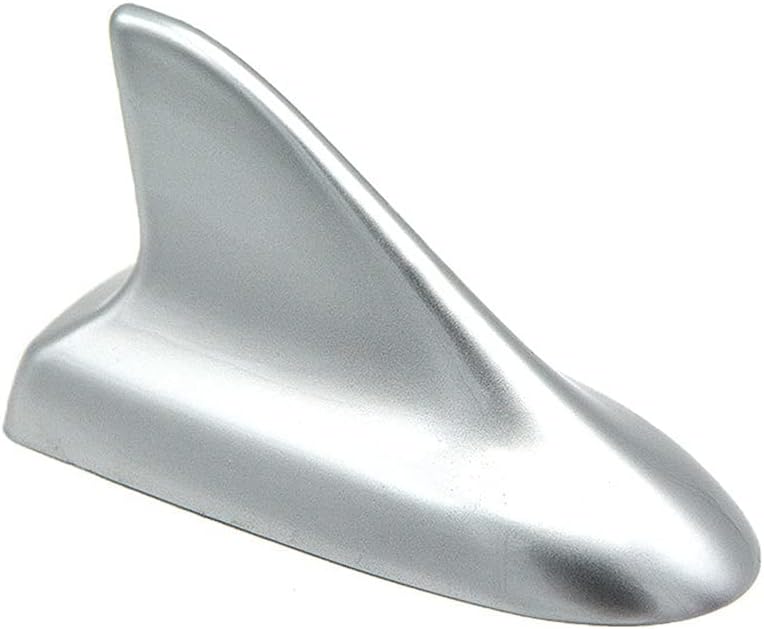 Auto Car Shark Fin Universal Roof Antenna Dummy Aerial for Decoration ONLY (Silver)