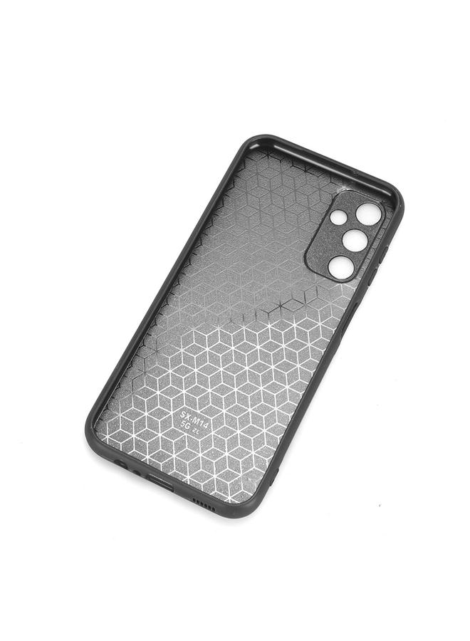 اس-توب جراب لهاتف Samsung Galaxy M14 5G، جراب خلفي بخياطة بنمط بقرة - Image 4