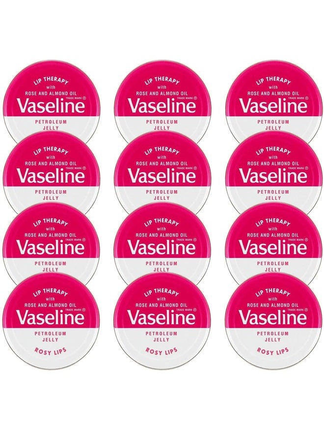 Vaseline Lip Balm 20g/0.705oz (12x20g/0.705, Rosy Lips) - Image 1