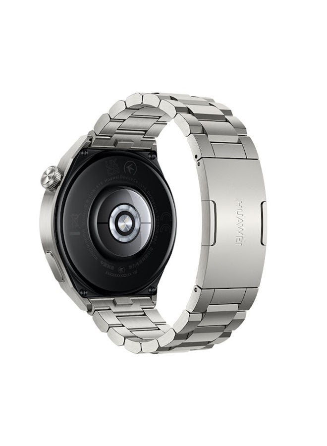 HUAWEI Watch GT 3 Pro Smartwatch Light Titanium Case Strap 46mm Silver - Image 5