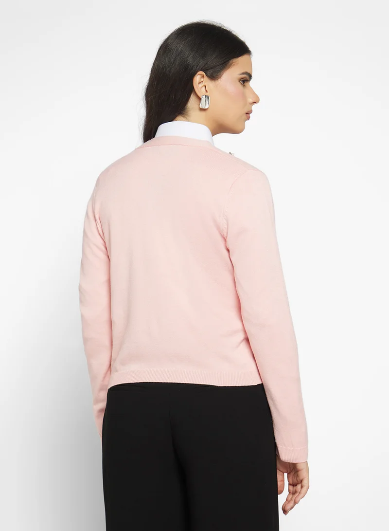 Ginger Knitted Embellished Cardigan
