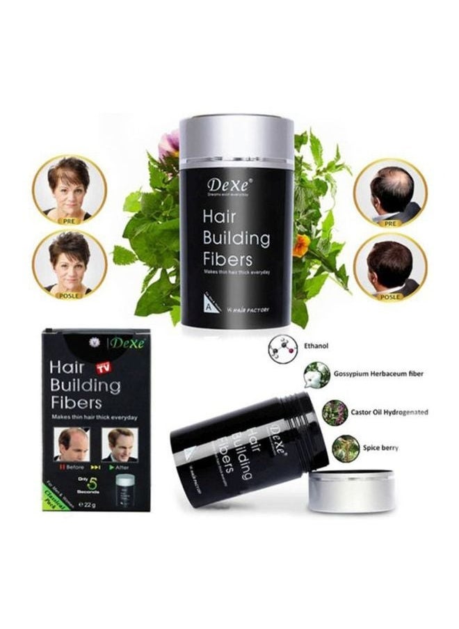 Dexe - 22g Black Hair Thickening Fibers – Undetectable Coverage, All-Day Hold - Image 1