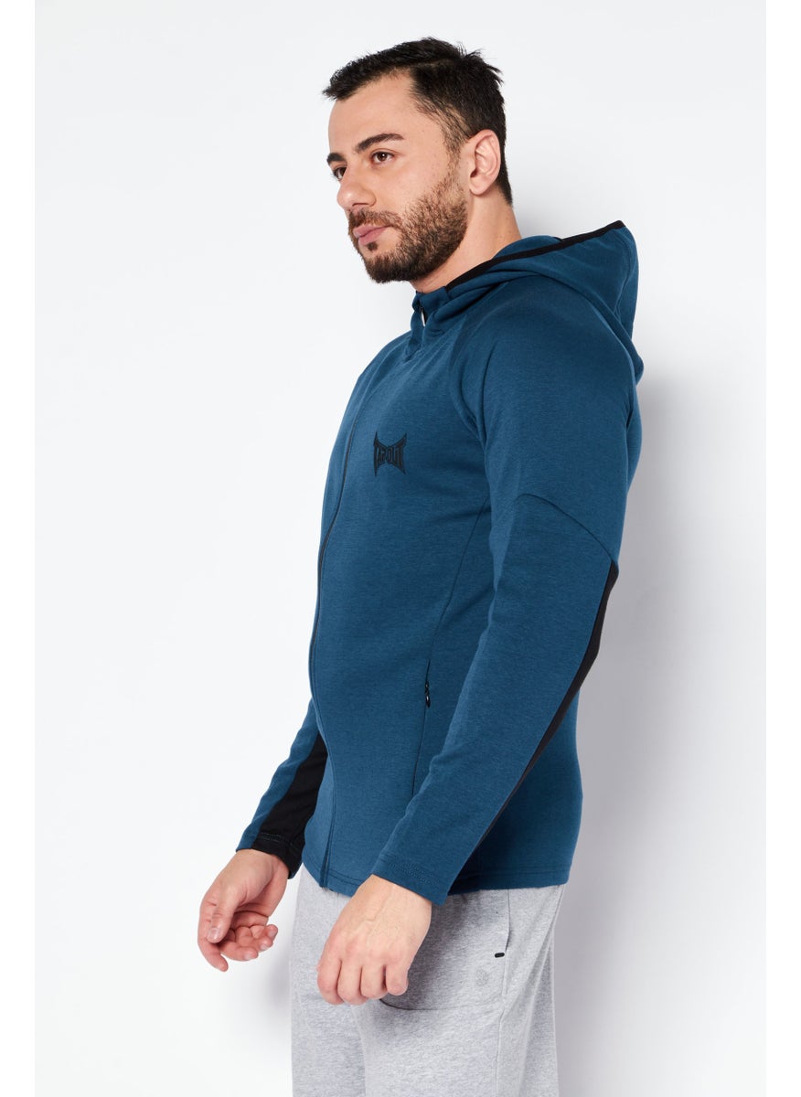 TapouT Men Sportswear Fit Long Sleeves Training Sweatshirt, Blue  - Image 3