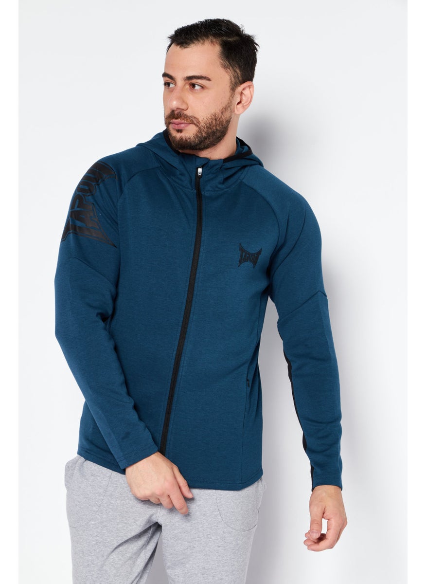TapouT Men Sportswear Fit Long Sleeves Training Sweatshirt, Blue  - Image 1