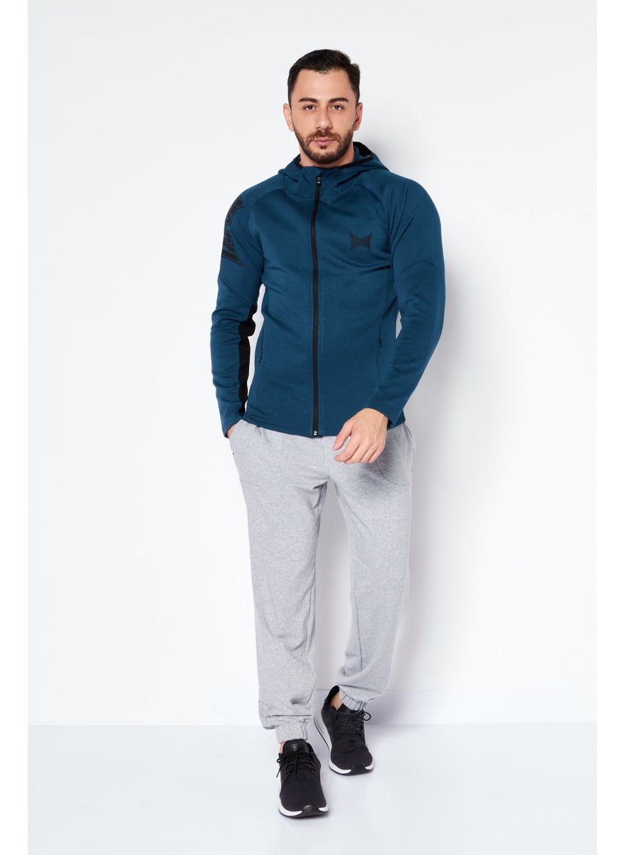 TapouT Men Sportswear Fit Long Sleeves Training Sweatshirt, Blue  - Image 2