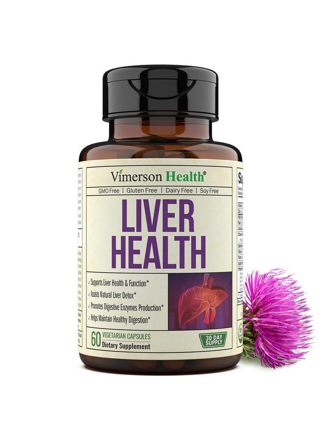 Vimerson Health Liver Supplement With Milk Thistle Liver Detox Formula With Artichoke Extract & Turmeric. Supports Liver Health & Liver Renew. Aids Liver Cleanse Detox Repair And Fatty Liver Support. 60 Capsules - Image 2