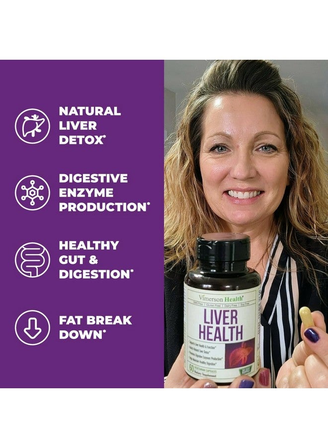 Vimerson Health Liver Supplement With Milk Thistle Liver Detox Formula With Artichoke Extract & Turmeric. Supports Liver Health & Liver Renew. Aids Liver Cleanse Detox Repair And Fatty Liver Support. 60 Capsules - Image 3