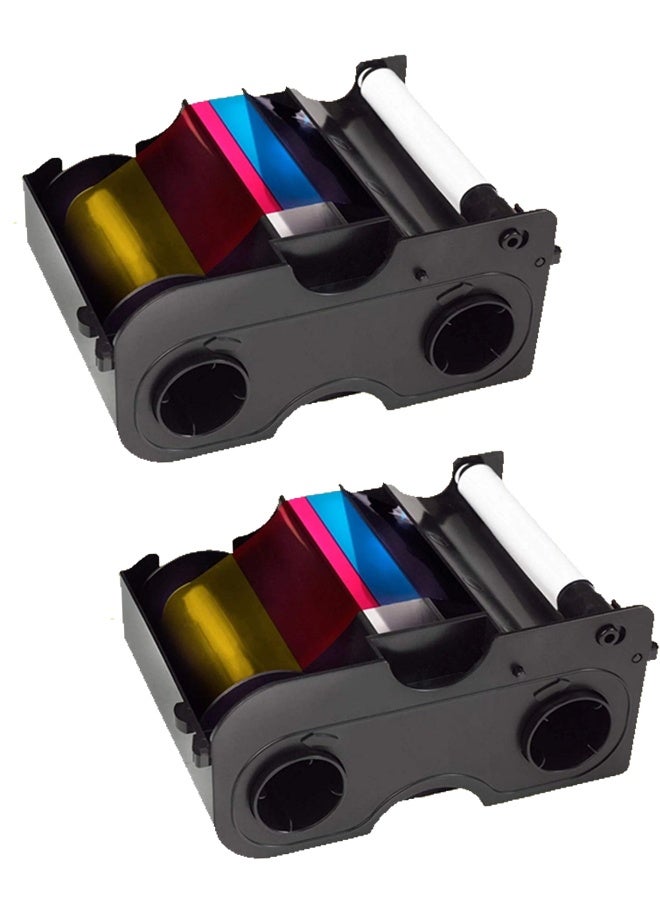 Fargo Original Fargo 45030 YMCKO Ribbon – 300 Prints For DTC1250e Fargo printers - (2 Pieces) - Image 1