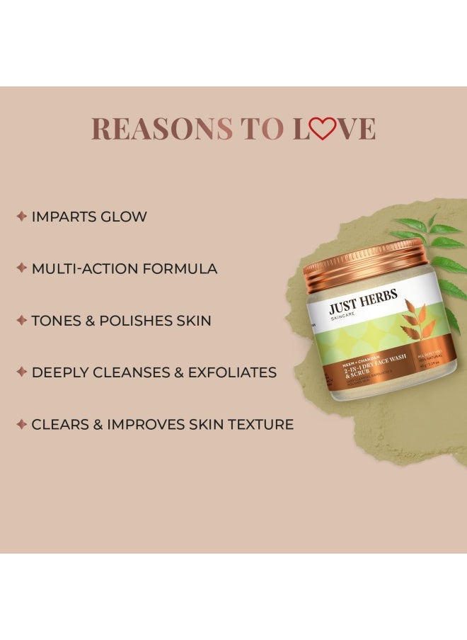 Just Herbs Aglow Neem-Chandan Skin Purifying Face Cleanser JH/AG  - Image 3