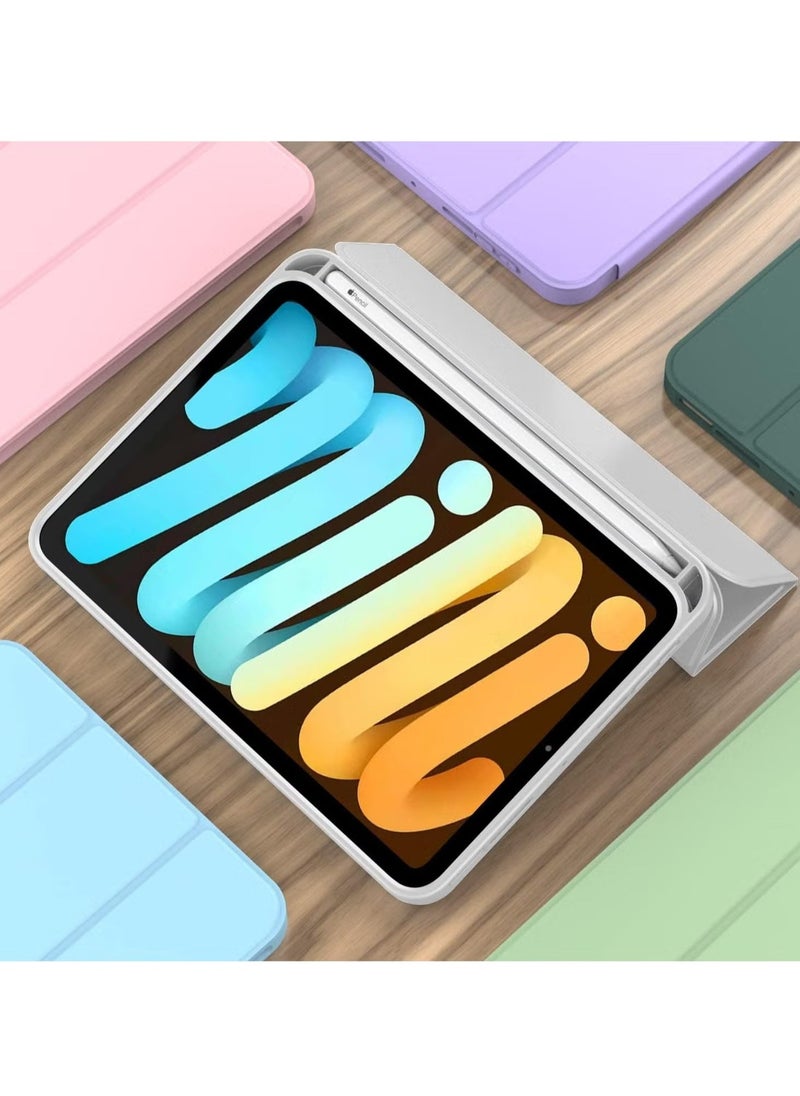 Raxoom New iPad Mini 6 Case (2021, 8.3 Inch, 6th Gen) with Pencil Holder - Trifold Stand Smart Cover with Soft TPU Back and Auto Wake/Sleep Function - Image 3