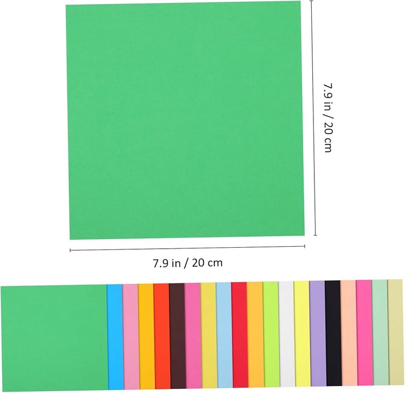 200 قطعة من مجموعة أوراق الأوريغامي المختلطة ورق الكرافت لسكرابوكينغ - Image 3