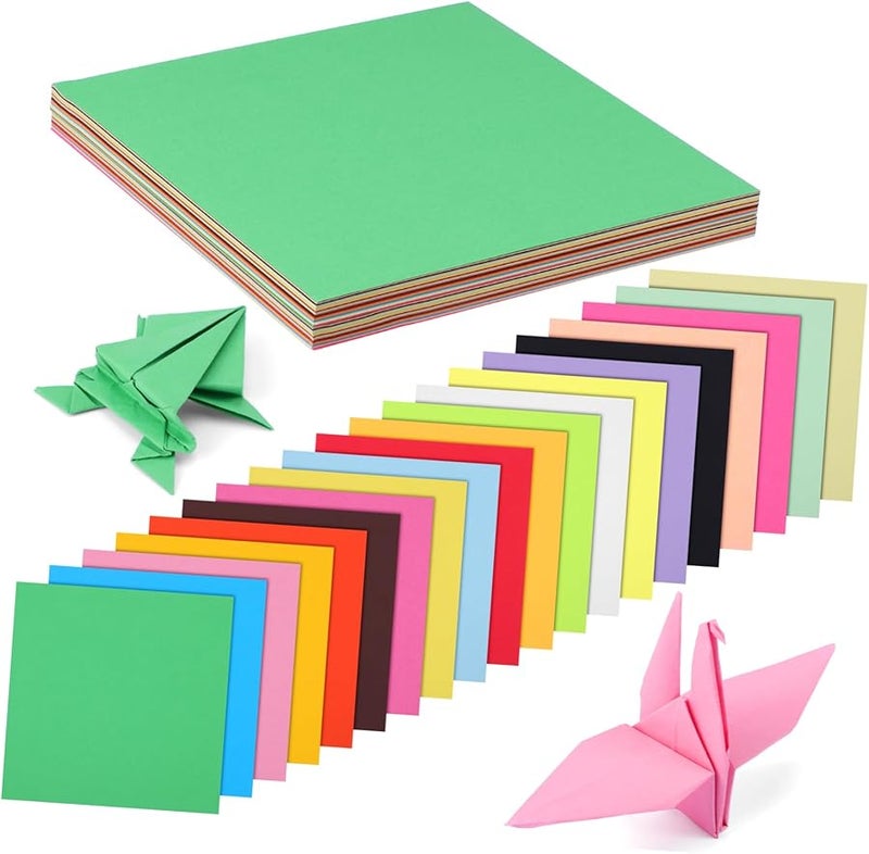 200 قطعة من مجموعة أوراق الأوريغامي المختلطة ورق الكرافت لسكرابوكينغ - Image 2