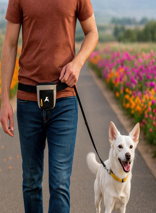 OllyDog حقيبة مكافآت OllyDog Goodie، حقيبة مكافآت الكلاب، مشبك حزام الخصر للتدريب بدون استخدام اليدين، إغلاق مغناطيسي، أدوات تدريب الكلاب وتعديل سلوكها، ثلاث طرق للارتداء (حجر الوسابي) - Image 2