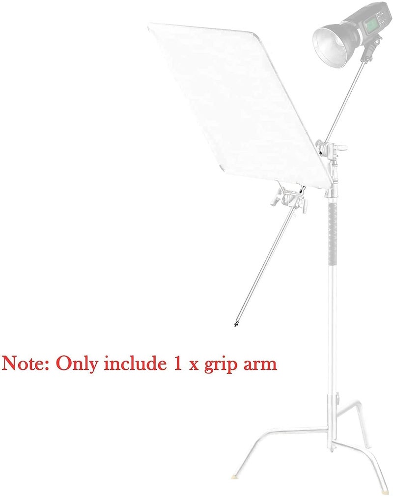 Soonpho 50 inch Extension Grip Crossbar Arm for Heavy Duty C Stand with 1/4 & 3/8 Thread for Softbox,Reflector,Umbrella,Flags, Diffusion and Other Studio Video Photography Equipment - Image 4