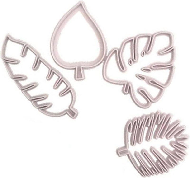 Sturdy Palm Leaves Fondant Cutter Set for Making Fun Cookies Tropical Leaves Cookie Cutter Set for Bakeries Plastic - Image 2