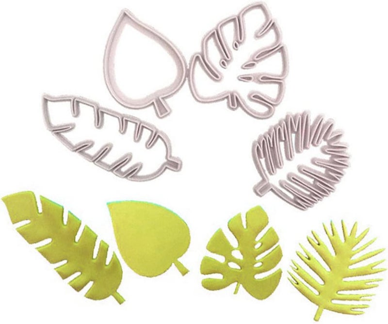 Sturdy Palm Leaves Fondant Cutter Set for Making Fun Cookies Tropical Leaves Cookie Cutter Set for Bakeries Plastic - Image 5