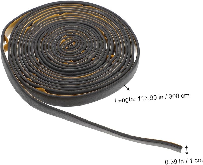 EPDM Self Adhesive Door Window Seal Strip Soundproof Insulation Tape 10mm x 5mm - Image 3