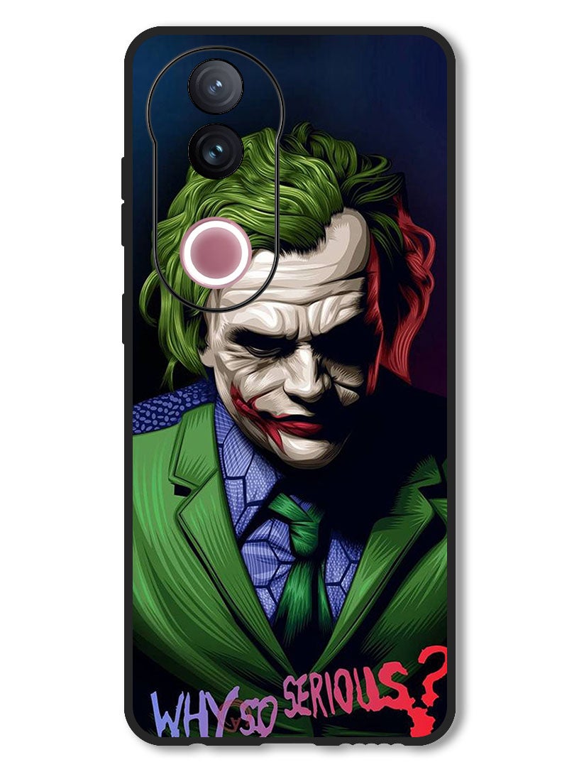 Theodor Case Compatible with Vivo V50 Protection Shockproof Bumper Cover Why So Serious - Image 1