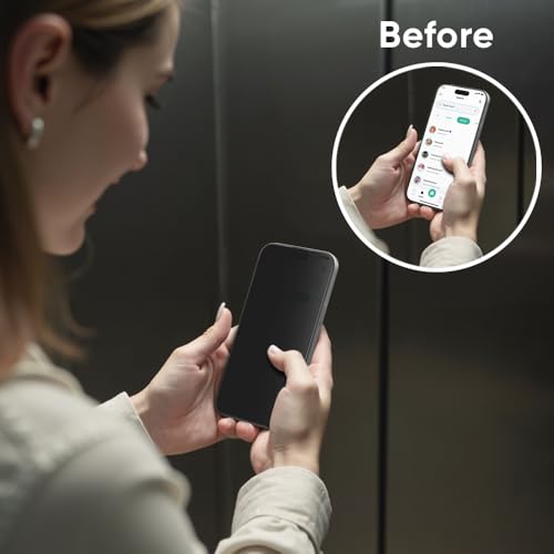 FLOLAB NanoArmour ONETIME PRO for iPhone 16 Pro Max Privacy Screen Protector, Anti-Reflective, 3D Edge-to-Edge, Anti-Spy Tempered Glass, Reinforced Edges, Durable, Smooth, Easy Install, Dust-Free - Image 5