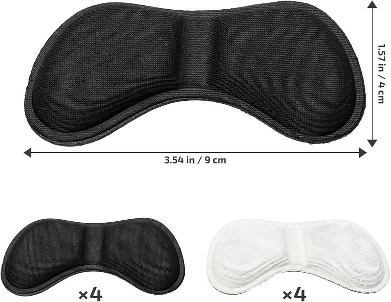 Breathable Heel Cushions Wear-Resistant Heel Pads 8 Pairs with Adhesive for Women and Men Anti-Slip Shoe Inserts and Sneakers Comfortable Shoe Care Accessories - Image 2