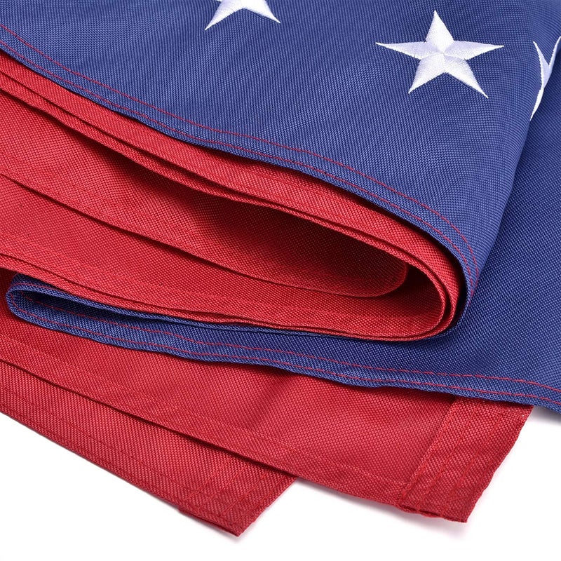 OLYNIK American Flags for Outside 3x5, HeavyDuty American Flag for High Wind Outdoor, UV Protected/Sewn Stripes/Embroidered Stars/Brass Grommets, US Flag Built for The Toughest Conditions - Image 2