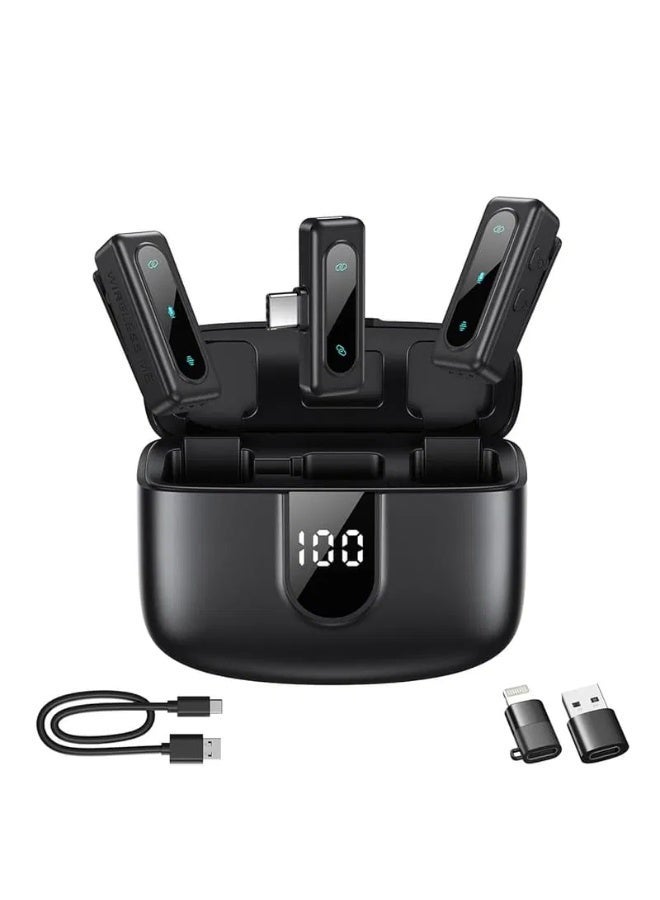 جيه ماري MW-17 TC هو نظام ميكروفون لاسلكي صغير وقابل للتثبيت، موصل Type-C مصمم لأجهزة أندرويد والاجهزة المتوافقة، بيقدم صوت واضح بجودة احترافية لإنشاء المحتوى. بيتميز بتشغيل مباشر وتقنية إلغاء الضوضاء المدمجة. - Image 1