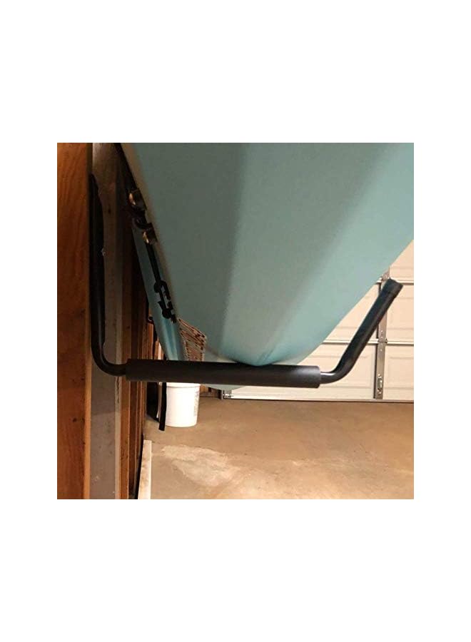 erorex 15Inches Jumbo Garage Storage Hooks, Kayak Wall Mount Rack, Heavy Duty Ladders Hangers for SUP Paddle Board, Surfboard, Wake Board, 100 Pound Capacity Canoe Stands (Black, Pack of 4) - Image 5