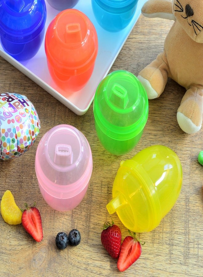 Youngever 9 Pack 7 Ounce Kids Sippy Cups, 9 Assorted Color Sippy Cups for Infant, Toddler (No Lid) - Image 5
