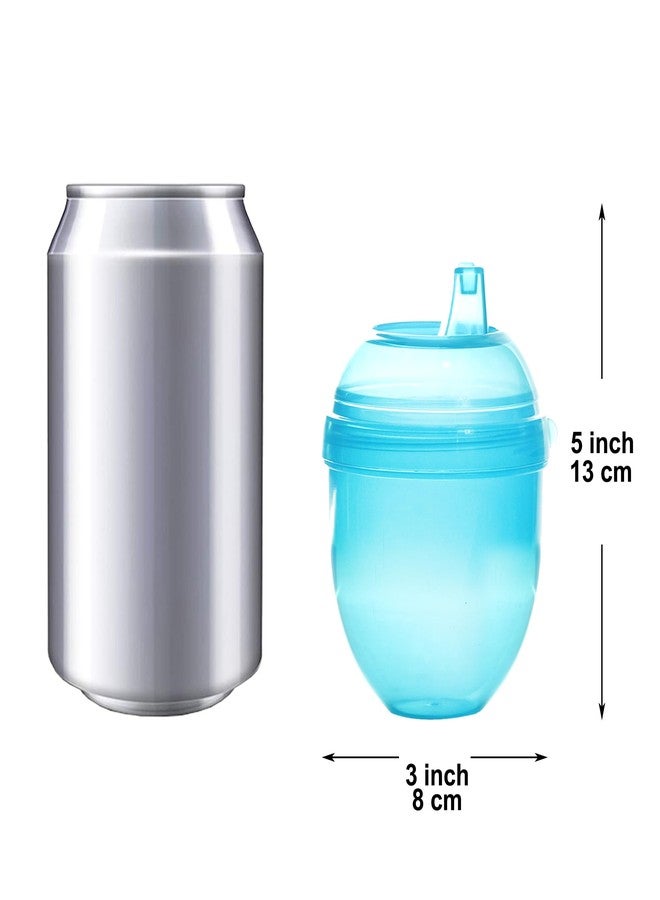 Youngever 9 Pack 7 Ounce Kids Sippy Cups, 9 Assorted Color Sippy Cups for Infant, Toddler (No Lid) - Image 2