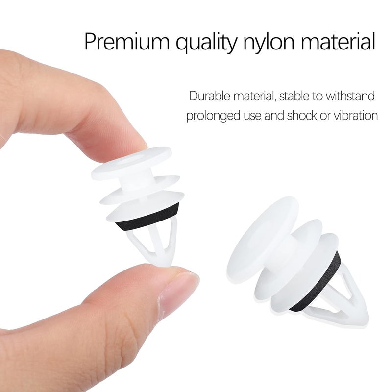 carleef كارليف 30 قطعة مشابك لوحة باب السيارة، مثبتات، رقم OEM#11519031 مشابك تثبيت للسيارة لأجزاء هيكل السيارة والتشطيب، متوافق مع شيفروليه، بويك، كاديلاك، جي إم سي، هامر، أولدزموبيل، بونتياك، ساترن. - Image 3